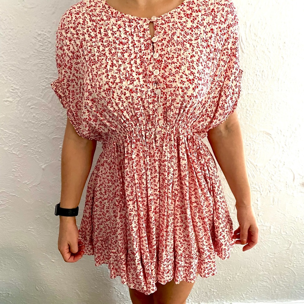 Free people dress- ties on the sides